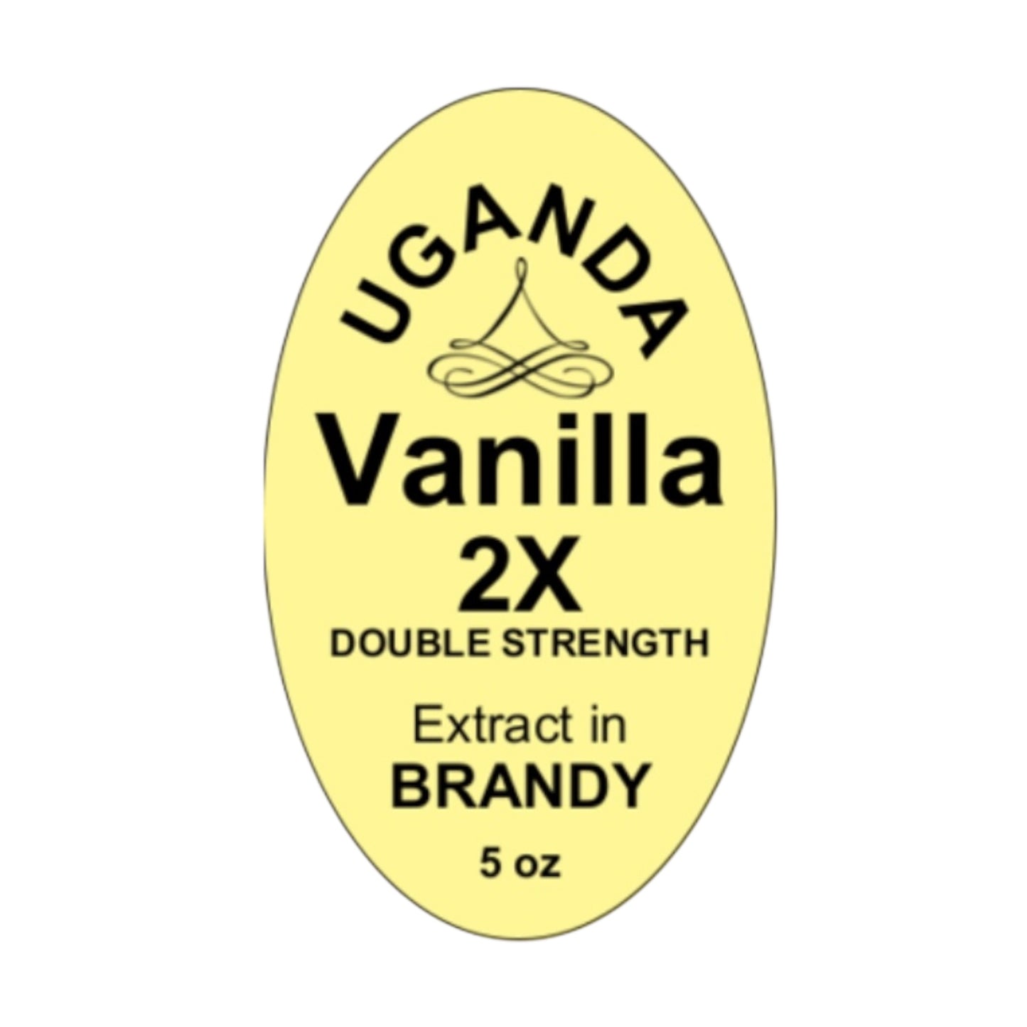 Vanilla Extract-Uganda (DOUBLE STRENGTH extracted in brandy) 5oz