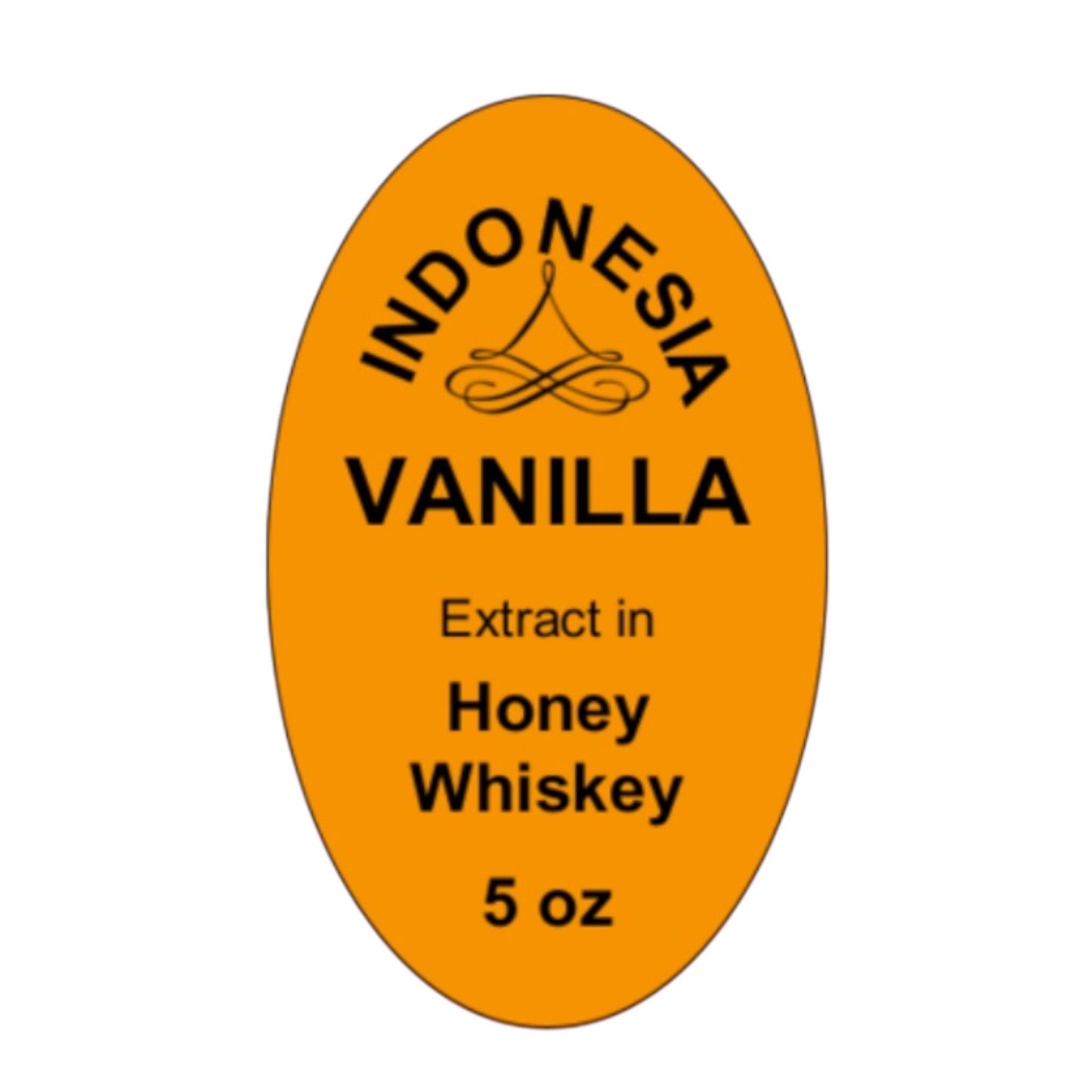 Vanilla Extract- Indonesia (extracted in honey whiskey) 5oz