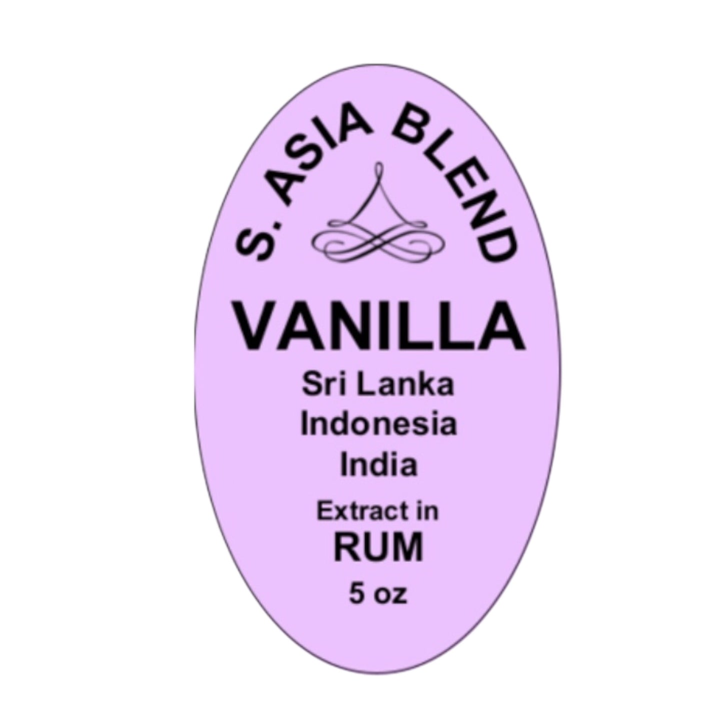 Vanilla Extract-South Asia Blend (extracted in rum) 5oz
