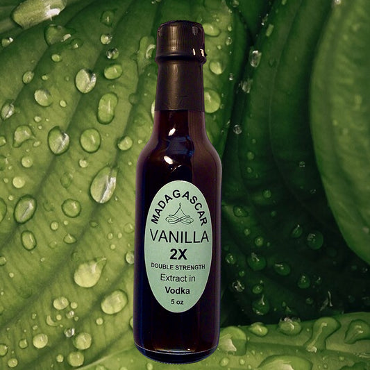 Madagascar Vanilla Extract (DOUBLE STRENGTH, extracted in vodka) 5oz