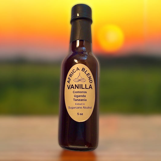 Africa Blend Vanilla Extract  (extracted  in neutral alcohol) 5oz